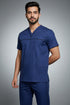 Men’s 3-Pocket V-Neck Scrub Set – Cotton-Polyester Blend