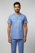 Men’s 3-Pocket V-Neck Scrub Set – Cotton-Polyester Blend