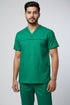 Men’s 3-Pocket V-Neck Scrub Set – Cotton-Polyester Blend