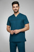 Men’s 3-Pocket V-Neck Scrub Set – Cotton-Polyester Blend
