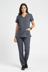 Women's 4-Pocket Scallop Neck Scrub