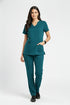Women's 4-Pocket Scallop Neck Scrub