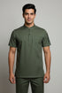 Men’s 3-Button Mandarin Collar Scrub Top with Utility Pockets - ModScrubs