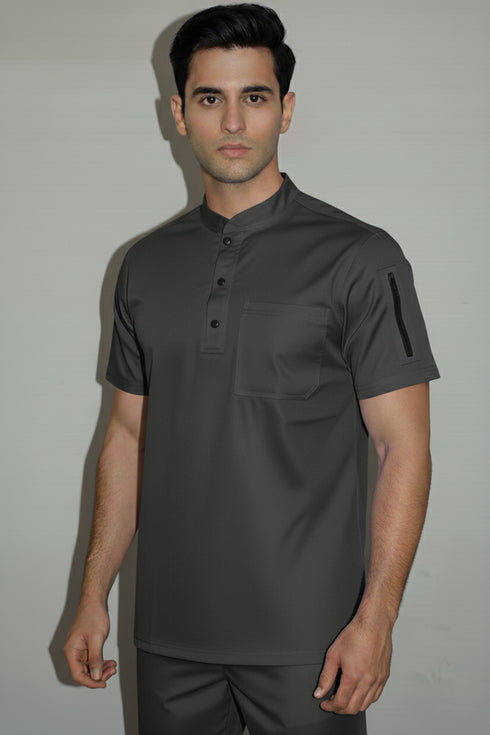 Men’s 2 pocket Mandarin Collar Scrub - ModScrubs