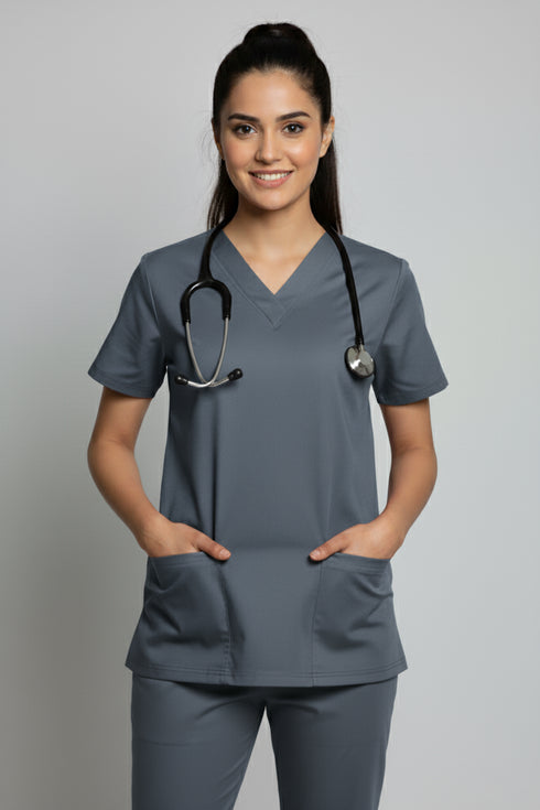 Women's 2-Pocket V-Neck Scrub