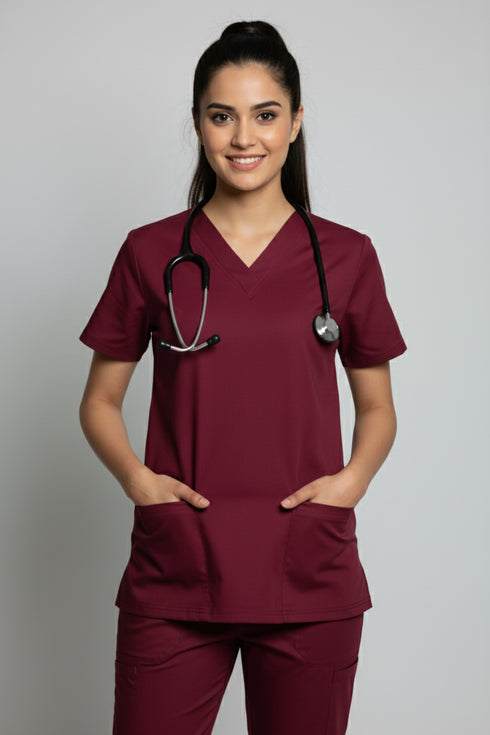 Women's 2-Pocket V-Neck Scrub