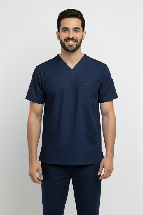 Men V Neck scrubs 5 pocket Scrub
