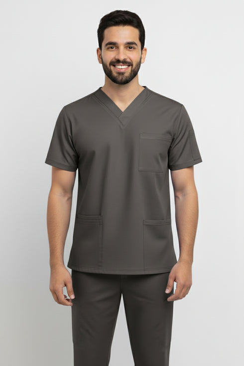 Men V Neck scrubs 5 pocket Scrub