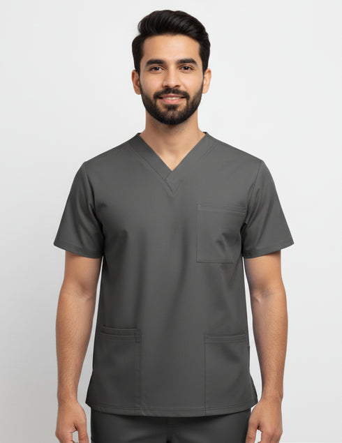Men V Neck scrubs 4 pocket Scrub