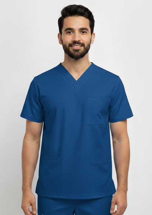 Men V Neck scrubs 4 pocket Scrub