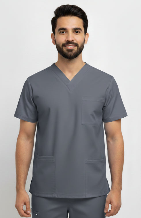 Men V Neck scrubs 4 pocket Scrub
