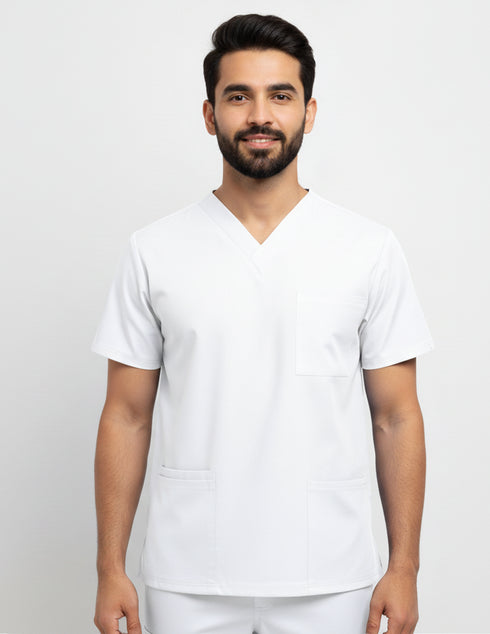 Men V Neck scrubs 4 pocket Scrub