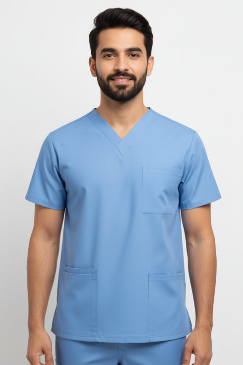 Men V Neck scrubs 4 pocket Scrub