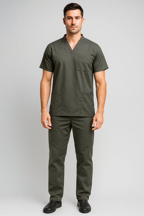 Men's 3-Pocket V-Neck Scrub