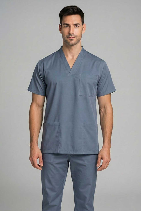 Men's 3-Pocket V-Neck Scrub