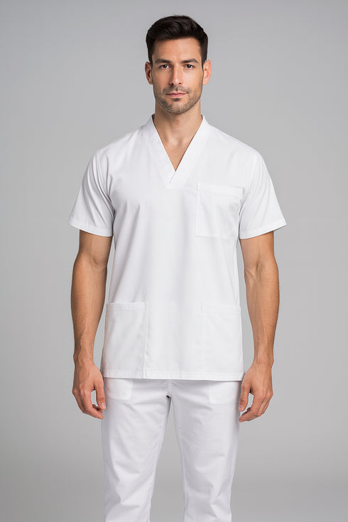 Men's 3-Pocket V-Neck Scrub