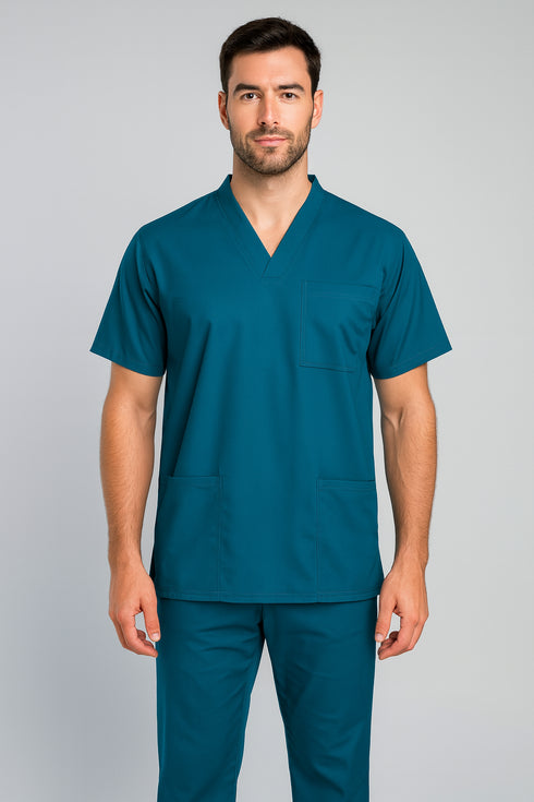 Men's 3-Pocket V-Neck Scrub