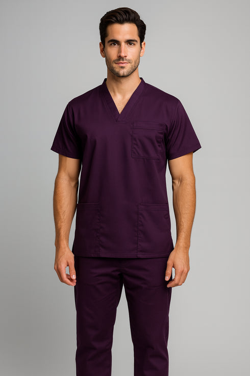 Men's 3-Pocket V-Neck Scrub