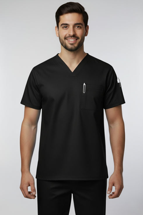 Men's 3-Pocket V-Neck Scrub