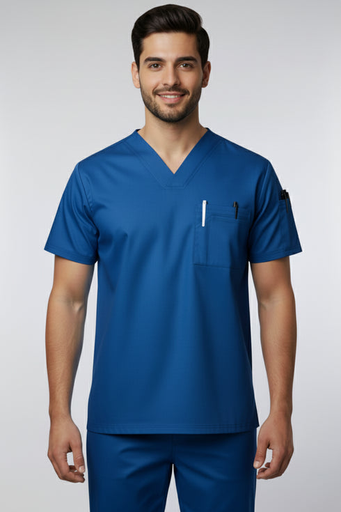 Men's 3-Pocket V-Neck Scrub