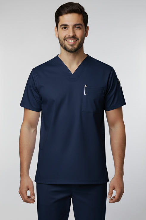 Men's 3-Pocket V-Neck Scrub