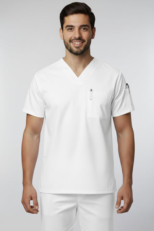 Men's 3-Pocket V-Neck Scrub