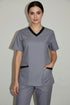 Women's 4-Pocket Rounded V-Neck Scrub