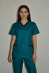 Women's 4-Pocket Rounded V-Neck Scrub