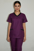 Women's 4-Pocket Rounded V-Neck Scrub