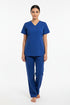 Women's 4-Pocket Rounded V-Neck Scrub