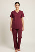 Women's 4-Pocket Rounded V-Neck Scrub