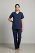 Women's 4-Pocket Rounded V-Neck Scrub