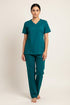 Women's 4-Pocket Rounded V-Neck Scrub