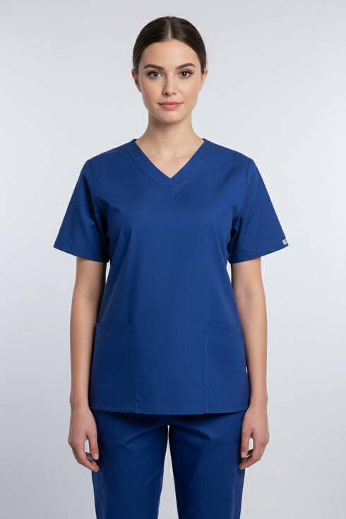 Women's 4-Pocket Contemporary Fit V-Neck Scrub