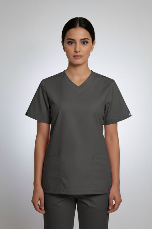 Women's 4-Pocket Contemporary Fit V-Neck Scrub