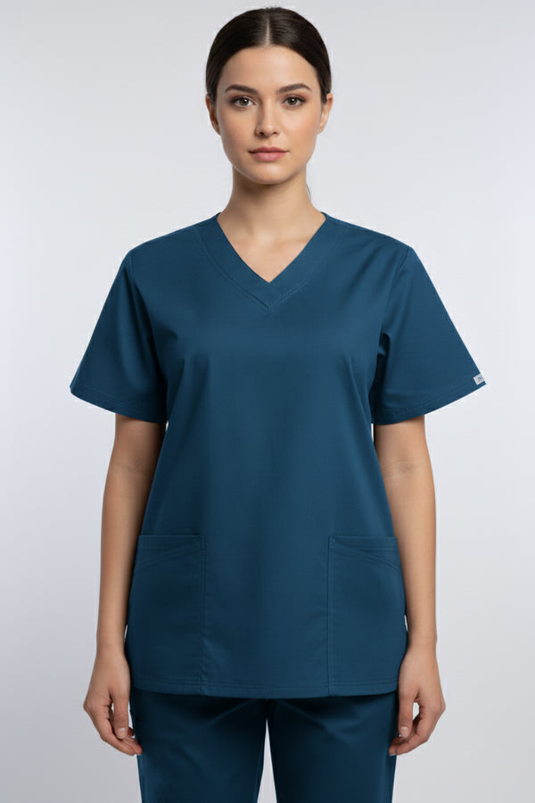 Women's 4-Pocket Contemporary Fit V-Neck Scrub