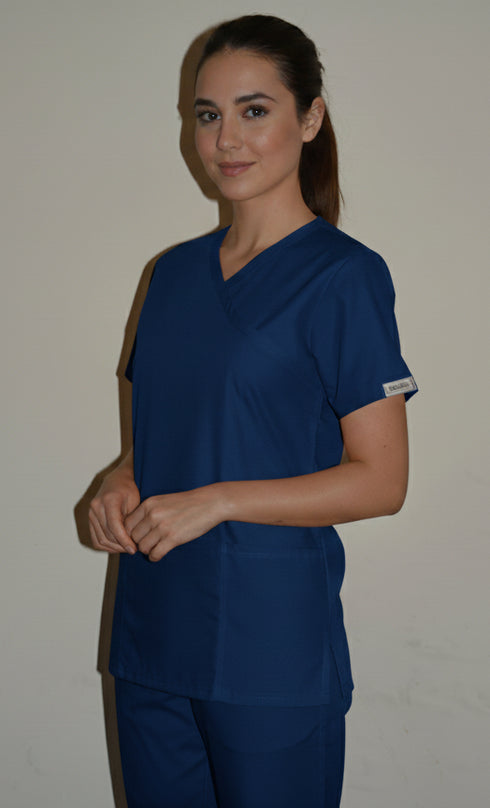 Women's 2-Pocket Mock Wrap Scrub