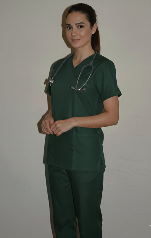 Women's 2-Pocket Mock Wrap Scrub