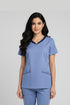 Women’s 4-Pocket V-Neck Scrub – Cotton-Polyester Blend
