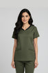 Women’s 4-Pocket V-Neck Scrub – Cotton-Polyester Blend