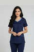 Women’s 4-Pocket V-Neck Scrub – Cotton-Polyester Blend
