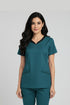 Women’s 4-Pocket V-Neck Scrub – Cotton-Polyester Blend