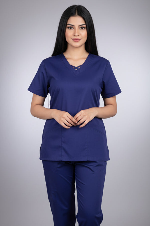 Women's 4-Pocket Crisscross Scrub