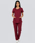 Women’s 4-Pocket Asymmetrical Neck Scrub – Cotton-Polyester