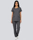 Women’s 4-Pocket Asymmetrical Neck Scrub – Cotton-Polyester