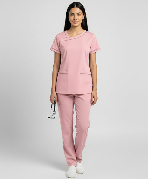 Women's 2-Pocket Ladder Lace Scrub