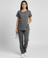 Women's 2-Pocket Contrast Ladder Lace Scrub