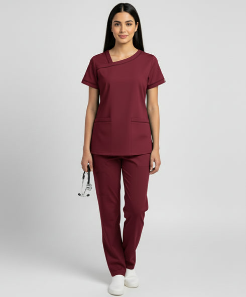 Women's 2-Pocket Ladder Lace Scrub