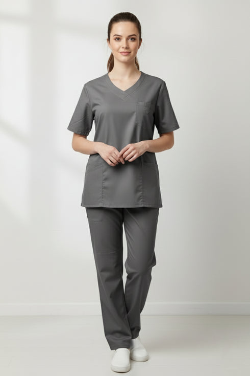 Women's 5-Pocket V-Neck Scrub
