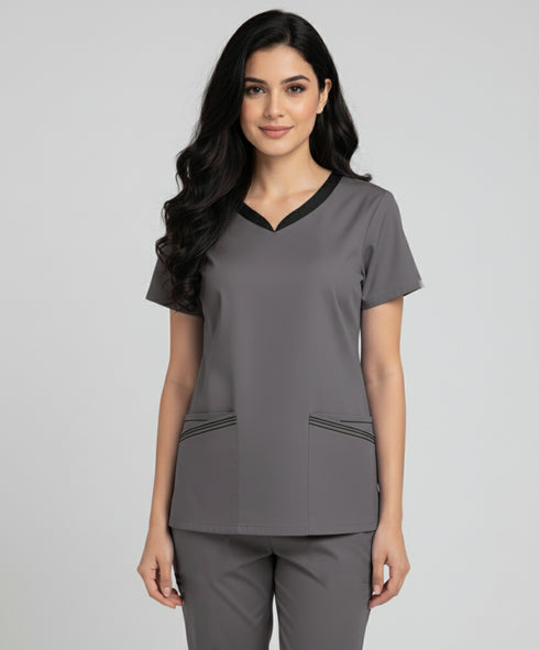 Women’s 4-Pocket V-Neck Scrub